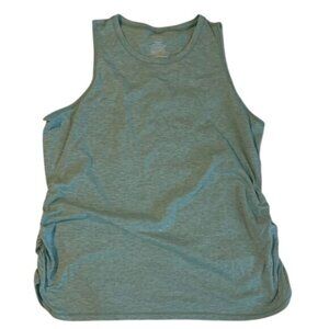 Athletic Works Womens Sleeveless Side-Ruched Tank Top XL Polyester Rayon Spandex